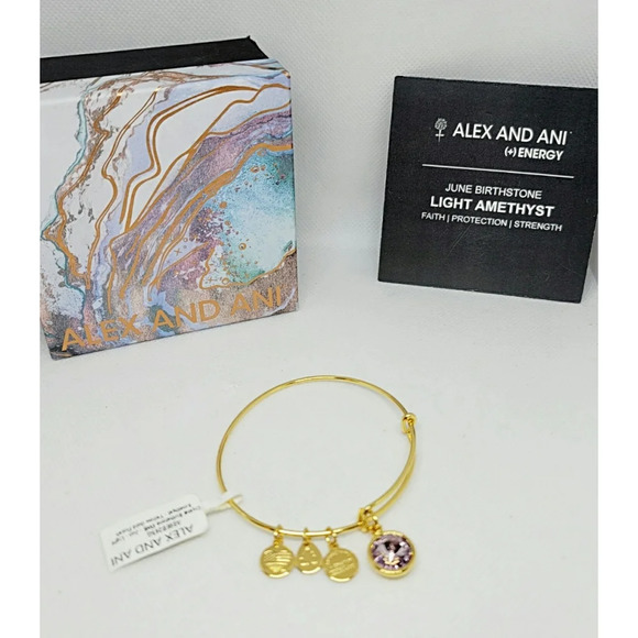 Alex And Ani June Birthstone Bracelet New In Box - Picture 9 of 9